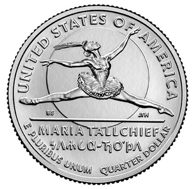 2023 P/D/S 3Coin Set Maria Tallchief Uncirculated American Women Quarters