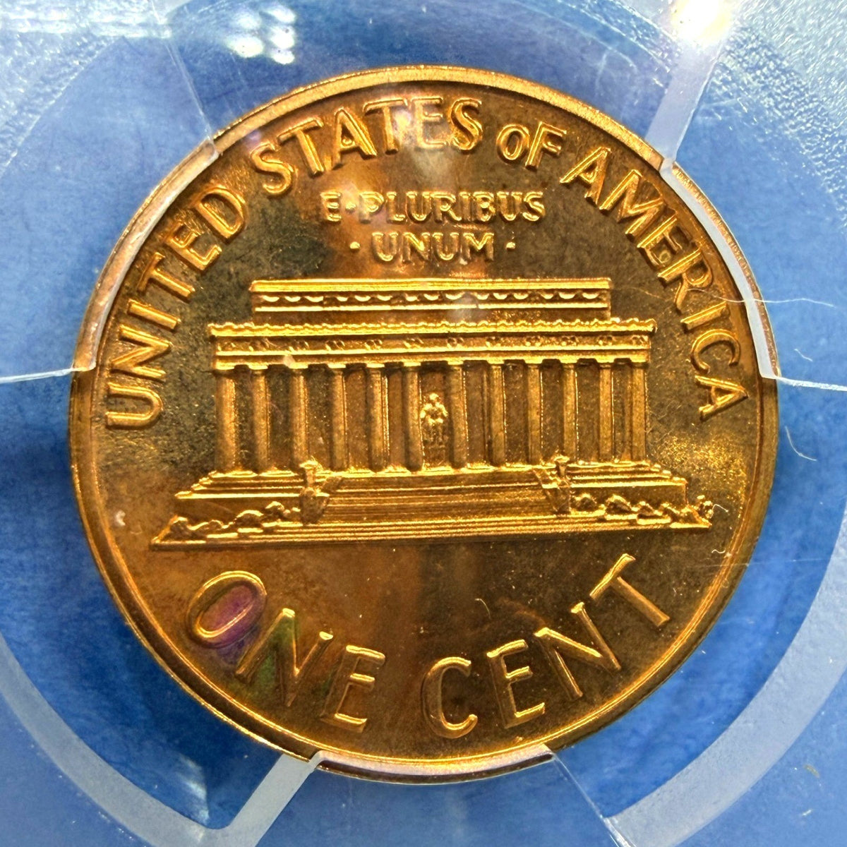 1970-S Lincoln Memorial Cent Proof PCGS PR68RD Large Date Red Proof Penny 1C