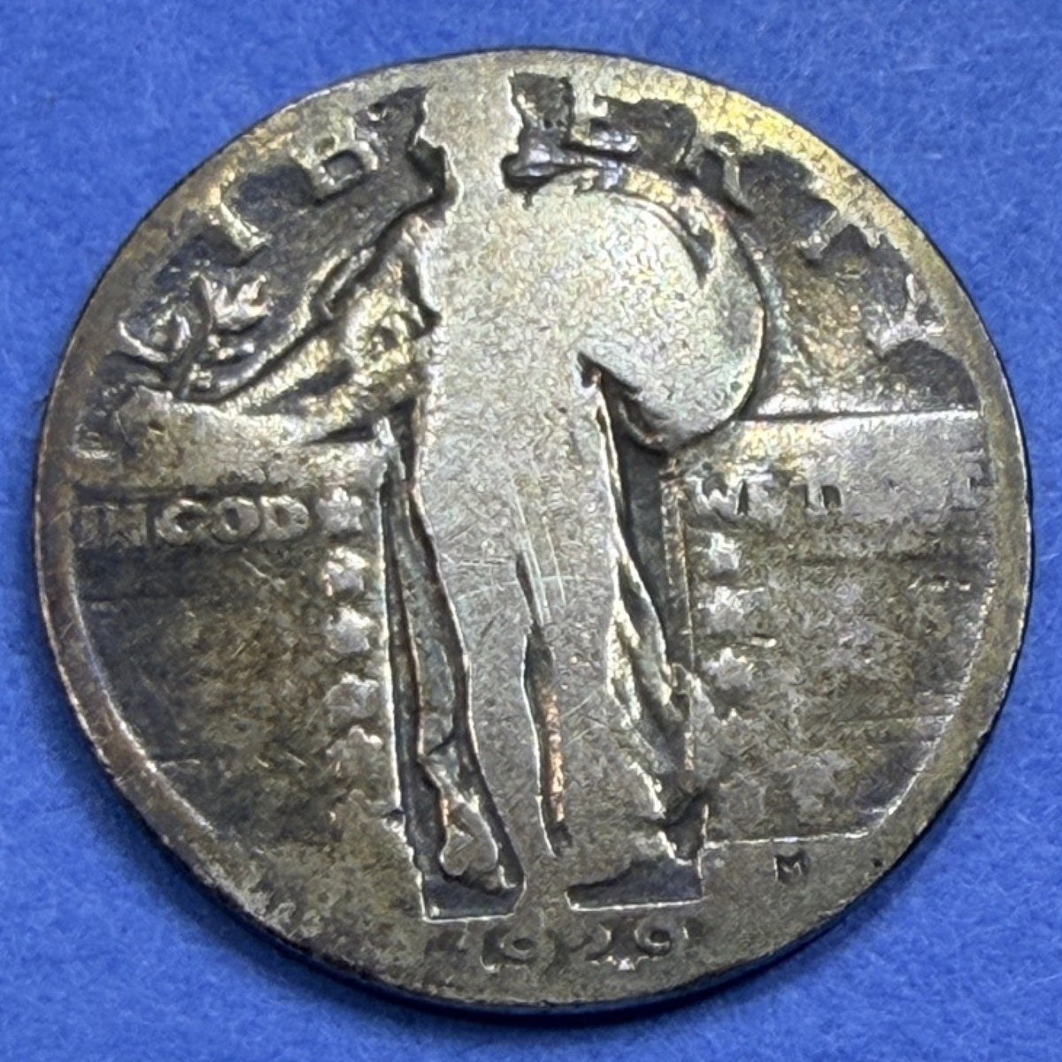 1929 Standing Liberty Quarter 25C G Good 90% Silver Readable Date US Coin