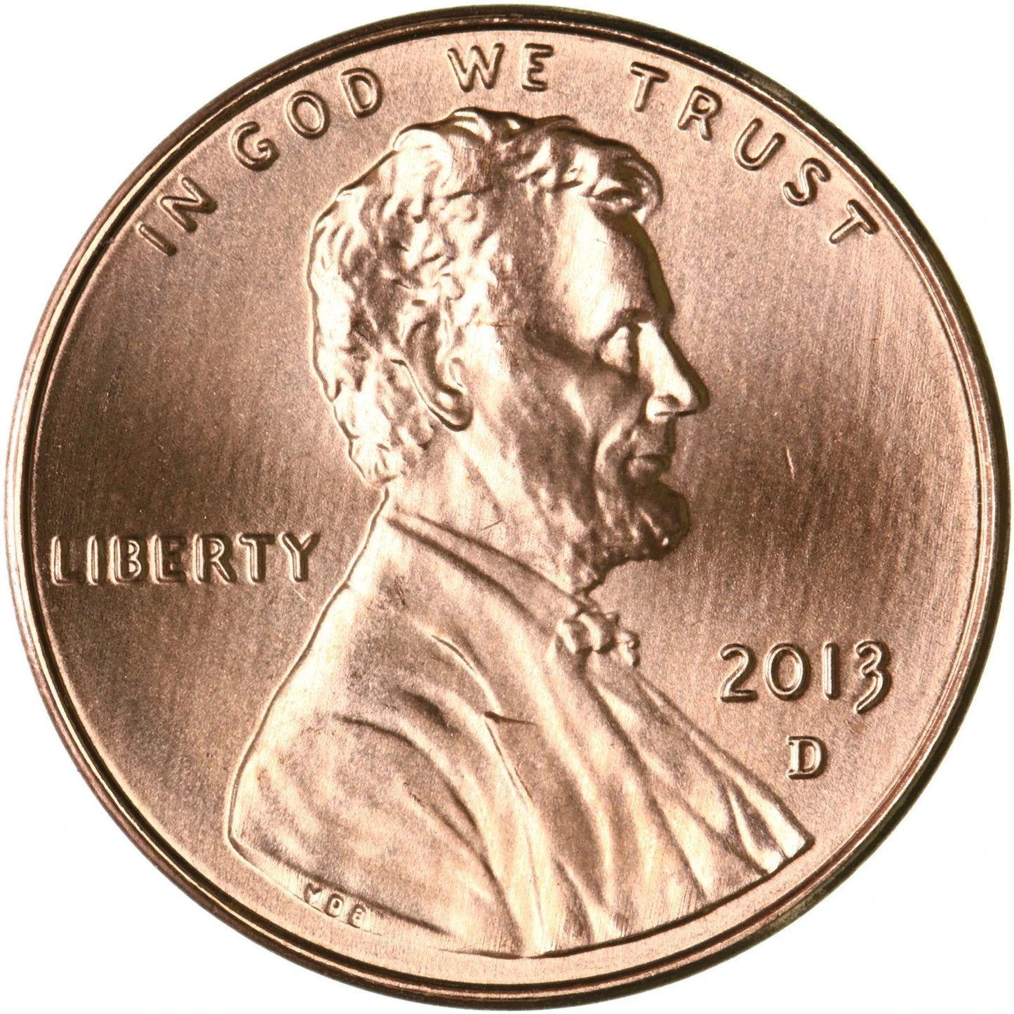 ✅ 2013 D Lincoln Shield Cent BRILLIANT UNCIRCULATED RED Penny US Mint 1c Coin