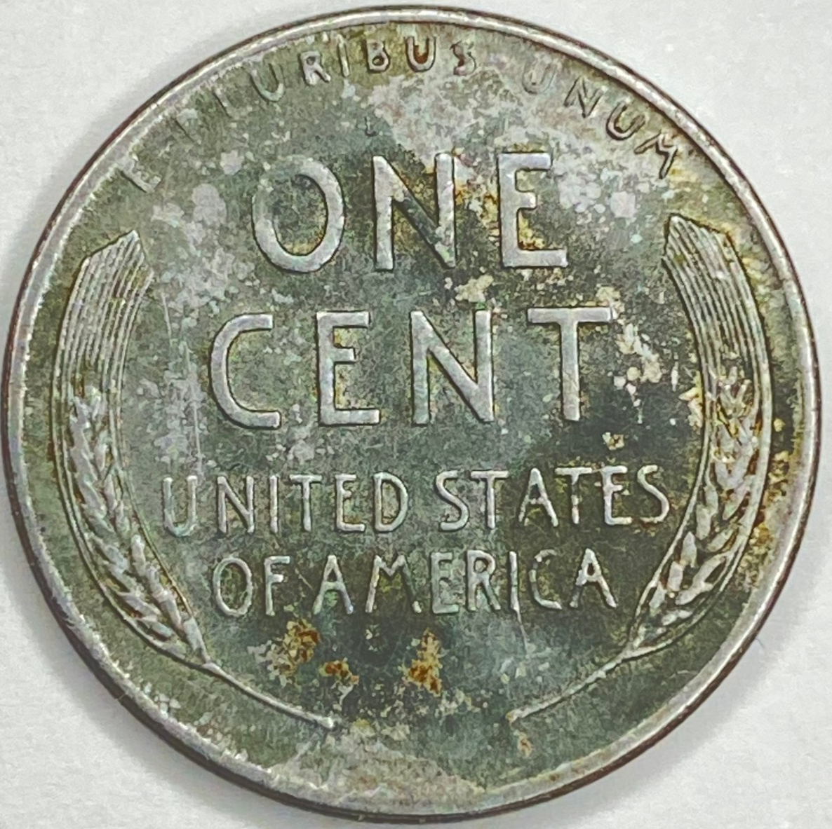 1943 P Lincoln Steel Wheat Cent G -F STEEL Penny WWII Coin Average Circulated