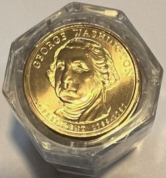 💰2007-D & P FDOI PCGS BU $1 ROLLS Washington Presidential Series First Day FDOI