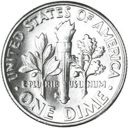 ✅ GEM BU 1955-S Roosevelt Dime 90% Silver UNCIRCULATED 10c Coin From OBW Roll