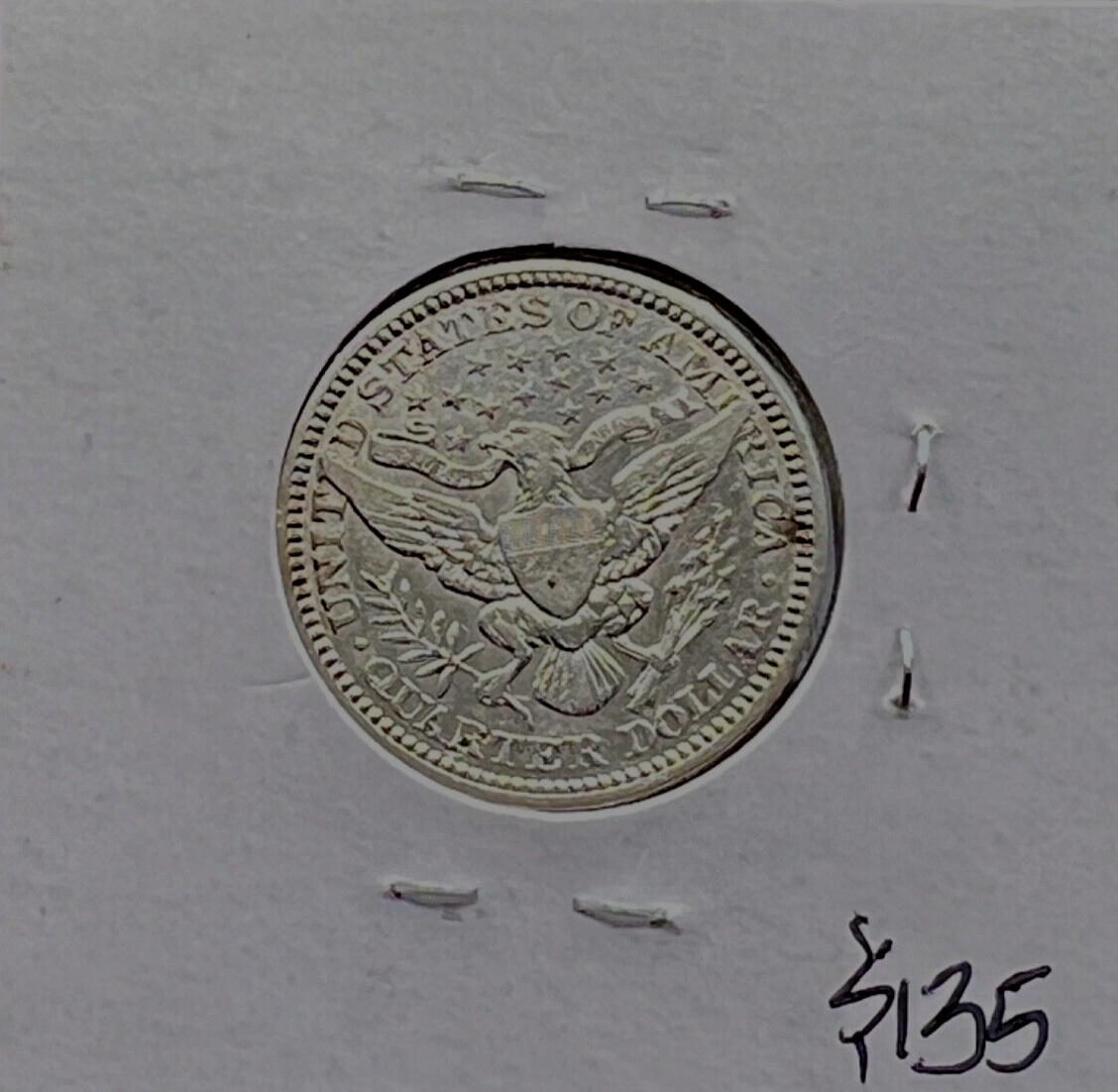 1915 Barber 90% Silver Quarter 25c Very Collectible Crisp VF-XF Features