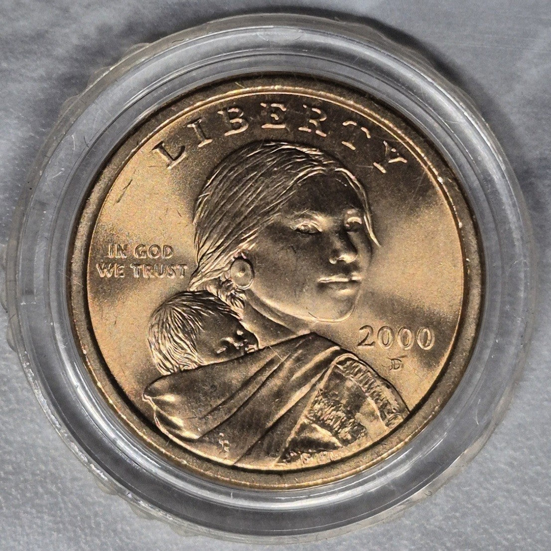 2000-D Sacagawea Golden Dollar $1 First Year Uncirculated BU Denver Mint Coin