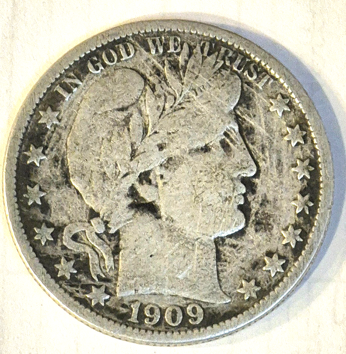 1909-O Barber Half Dollar 90% Silver Low Mintage VF+ Features Full Liberty/Motto