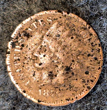 1879 Indian Head Cent Penny AG or Less Features, Hole Filler, Coin Pictured 1C