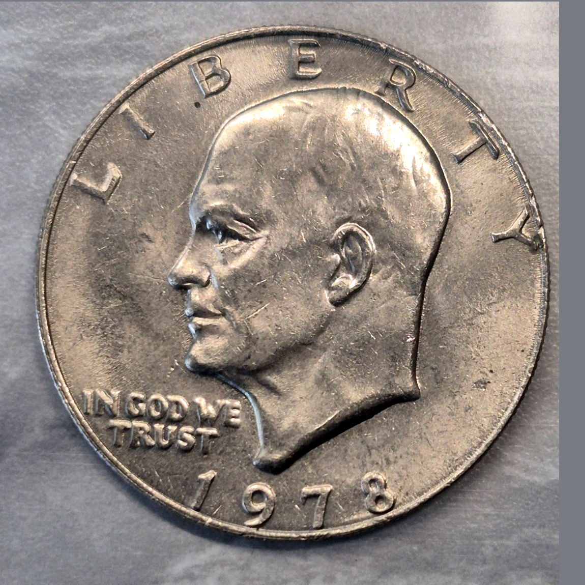 1978 Eisenhower Ike Dollar $1 Last Year of Type Philadelphia No Mint Mark AU