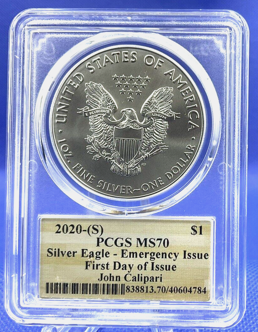 2020-S ASE Coach John Calapari PCGS PERFECT MS70 FDOI Basketball HOF 1 of 22