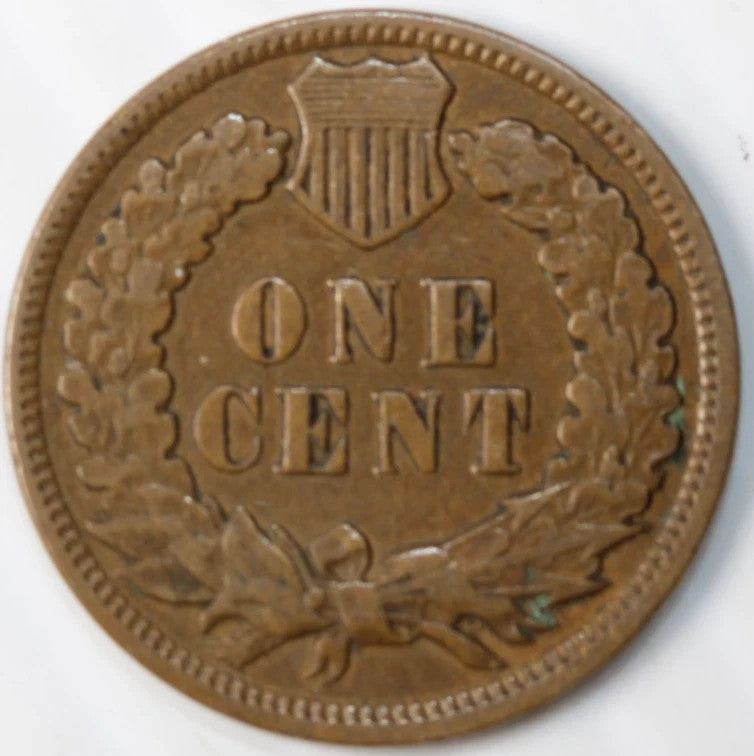1909 Indian Head Cent Good-Fine (G-F) Average Circulated Condition Copper Penny