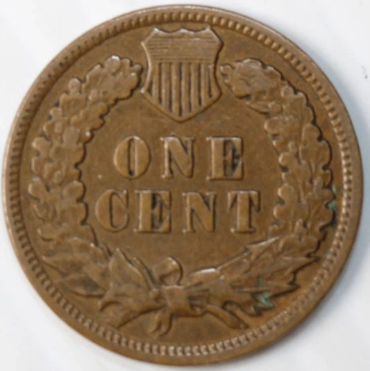 1909 Indian Head Cent Good-Fine (G-F) Average Circulated Condition Copper Penny