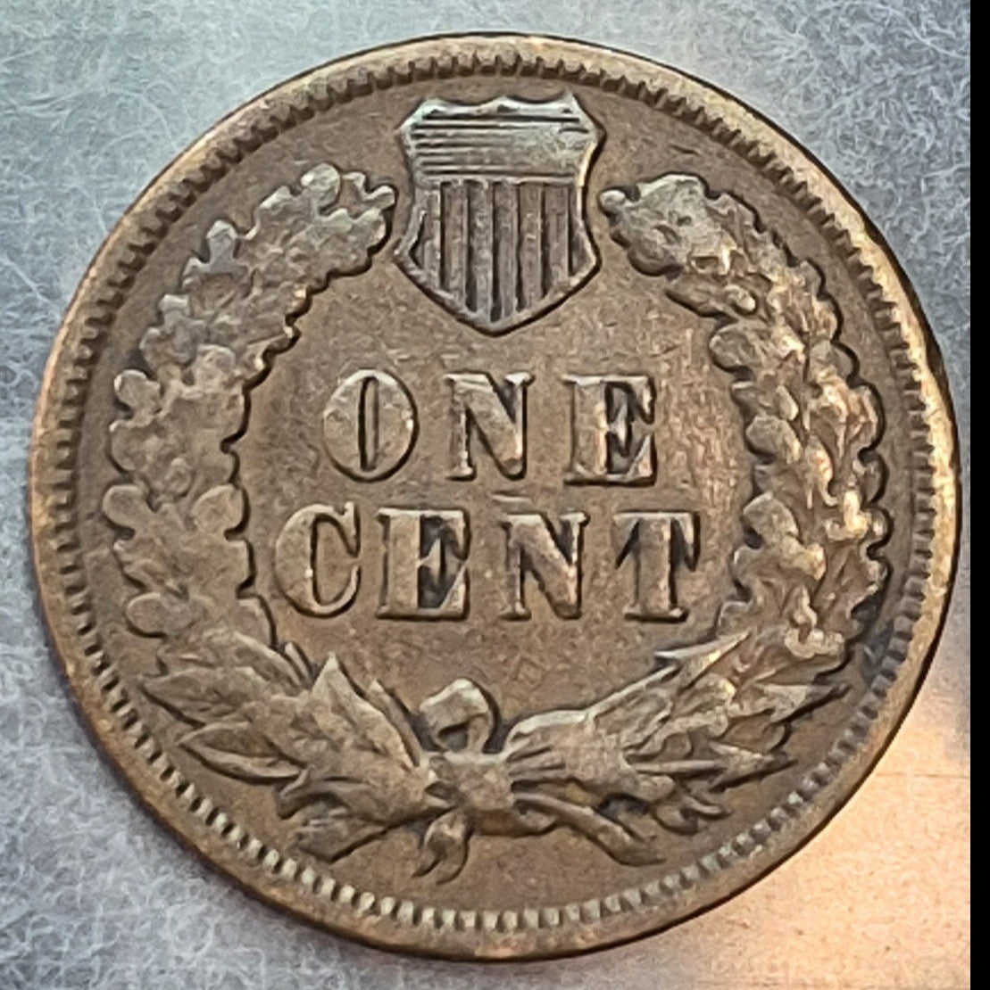 1890 Indian Head Cent Penny 1C VG Very Good Bronze Antique 19th Century US Coin