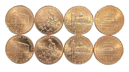 🔥 2009 Lincoln Bicentennial Cent P&D Brilliant Uncirculated 8 Coin Set