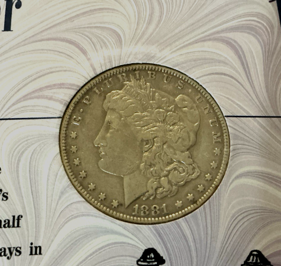 1881 P The Morgan Silver Dollar Collection 90% Coin American Historical Society