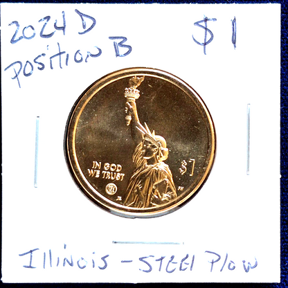 2024 D  $1 American Innovation - Steel Plow - Illinois - BU - Position B