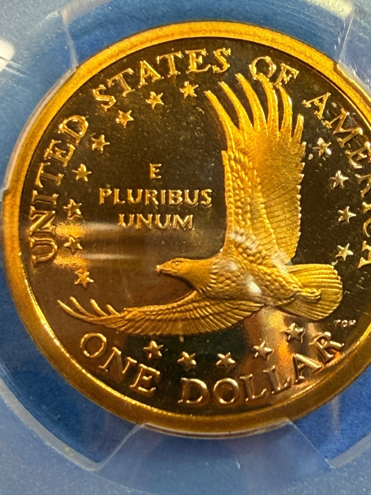 CRAZY GOLD TONER 🔥 2003-S Sacagawea Dollar $1 PCGS PR69DCAM Deep Cameo Proof