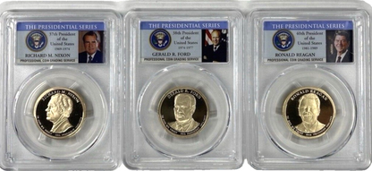 2007-2016 Presidential Dollars PCGS PR69DCAM Complete 39 Proof Coins Set + Case