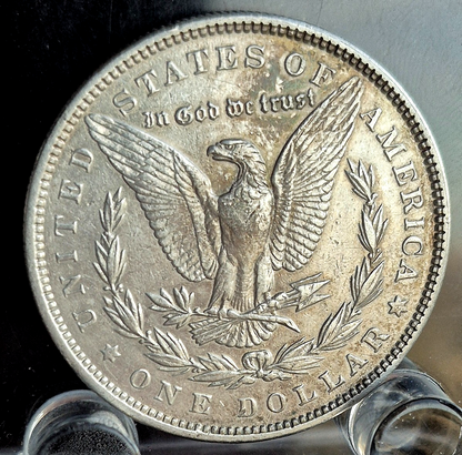 1879 Morgan 90% Silver Dollar PL *See Video* Toned Sharp AU+ Features 2nd Year