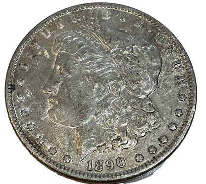 1890-P Morgan 90% Silver Dollar  Average Circulated Sharp Strike ~ NICE COIN ~