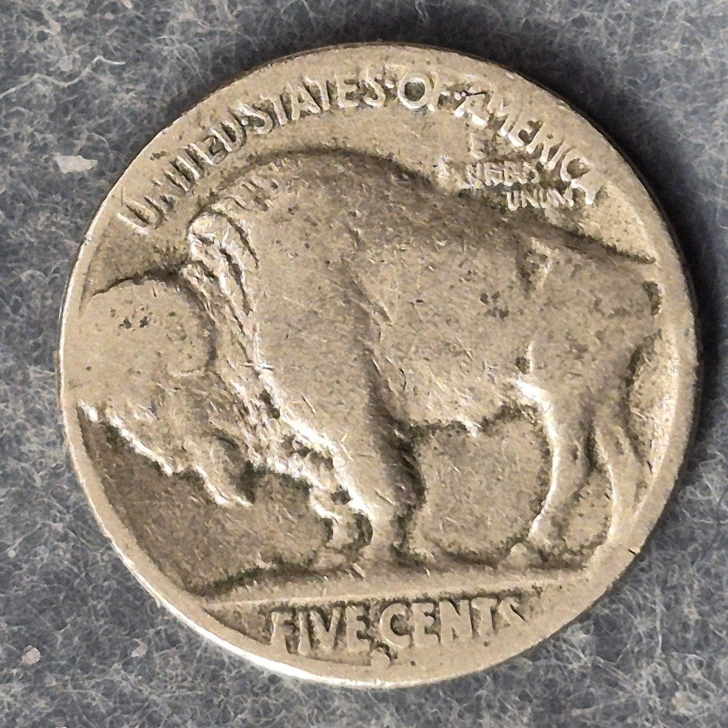 1928-S Buffalo Nickel 5C Indian Head San Francisco Mint Low Mintage 6.9M Coin AG