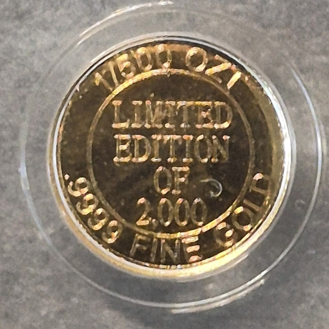 1/500 oz .9999 Gold Alien Head Round PCGS MS69 Limited Edition of 2,000 24K UFO