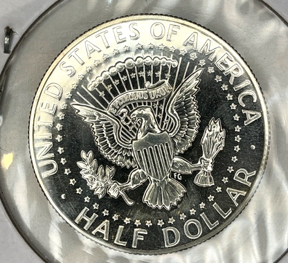 1970-S Kennedy 40% SILVER Half Dollar 50C DCAM Proof Coin Old Flip With Writing