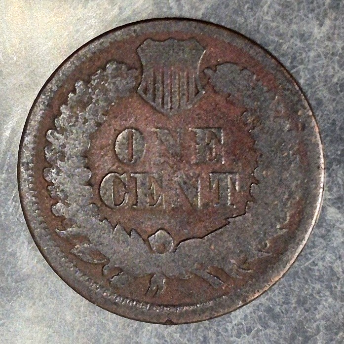 1866 Indian Head Cent 1C Good Better Date Low Mintage Bronze Post Civil War