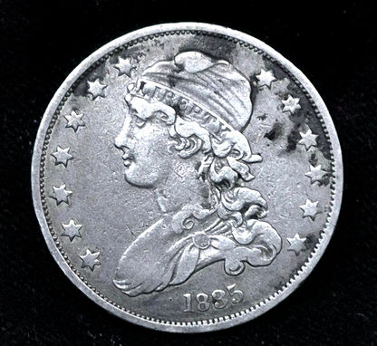 1835 Capped Bust Quarter 90 % Silver Type 2 Motto Removed, Strong XF Features