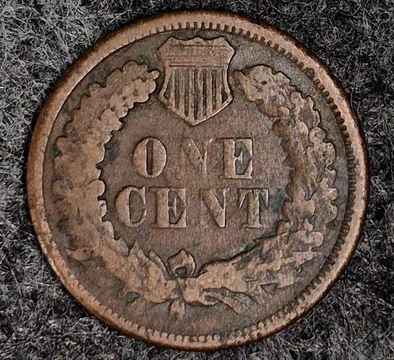 (2) 1864 Indian Head Cents Both XF Features (1) Type II (1) Type III Coins Shown