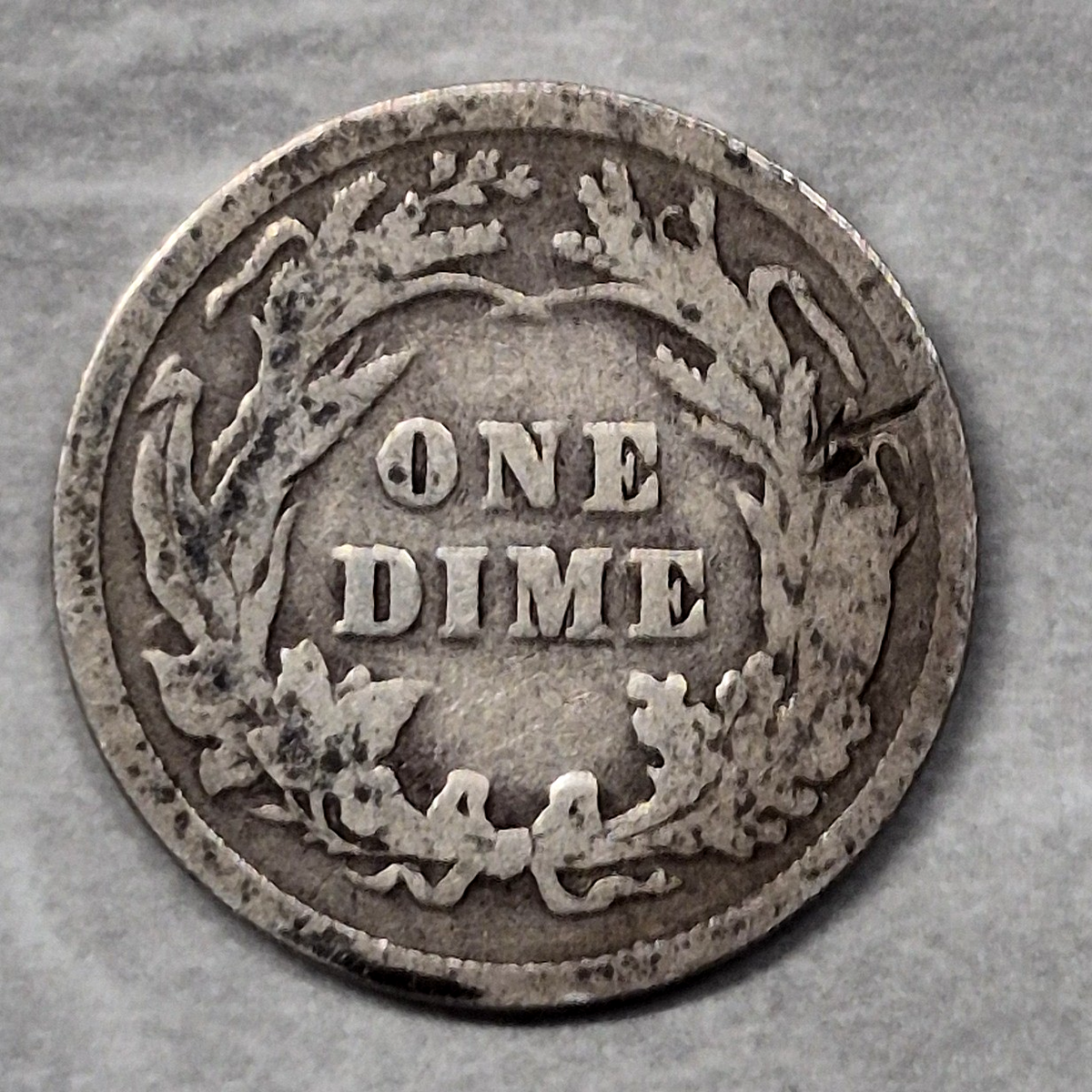 1899 Barber Liberty Head Dime 10C 90% Silver Philadelphia 19th Century Good