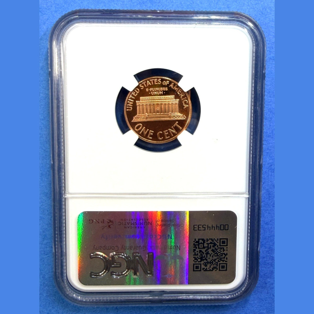 1989-S Lincoln Memorial Cent Proof NGC PF69 RD Ultra Cameo Deep Red Mirror 1C