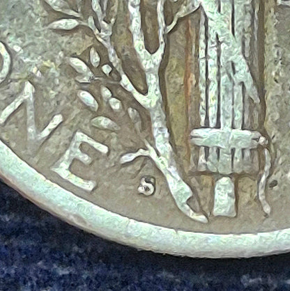 1945-S ~RARE MICRO S MINT MARK~ Mercury Dime ~ VF-XF Features 90% Silver 10C