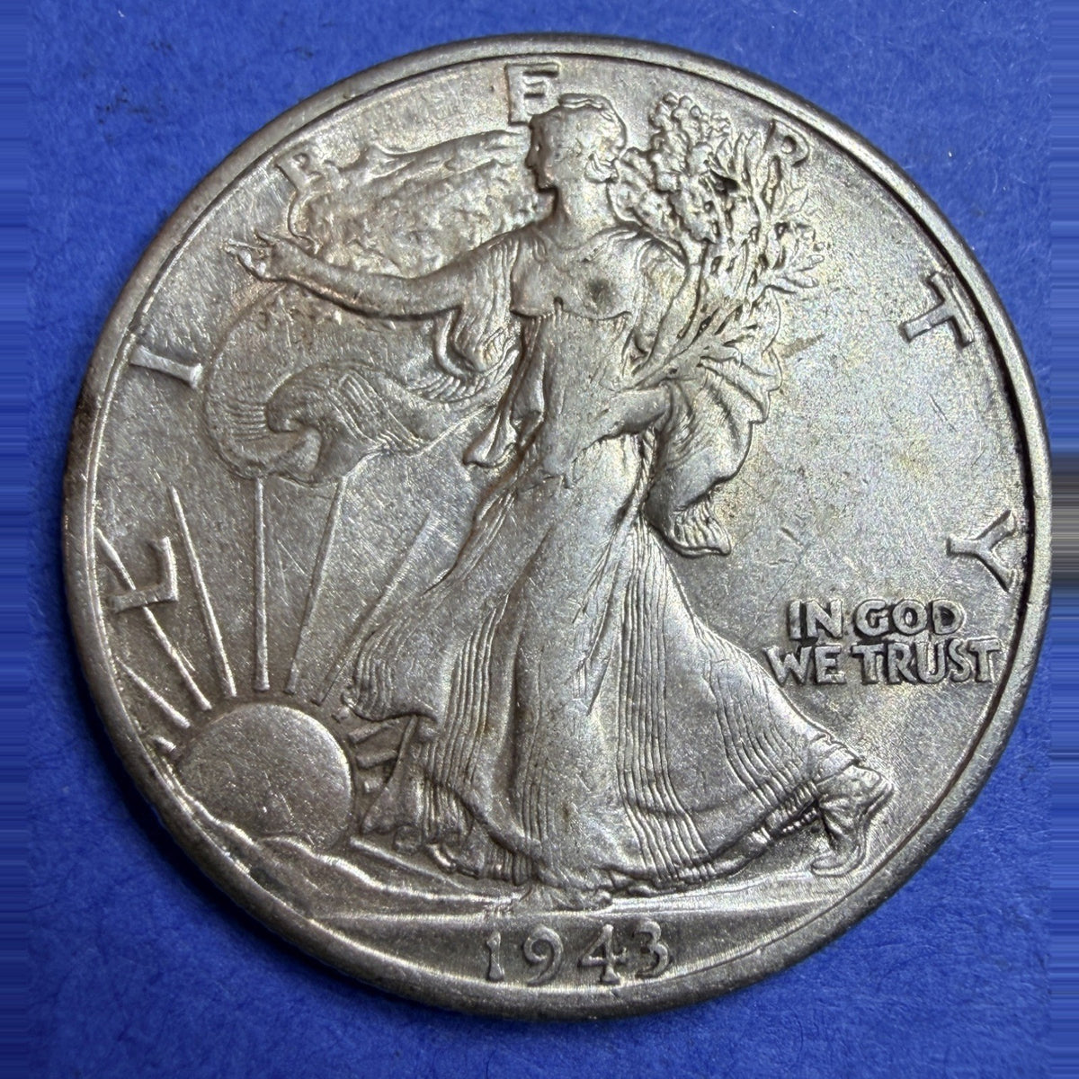 1943-D Walking Liberty Half Dollar 50C AU About Uncirculated Silver Nice Luster
