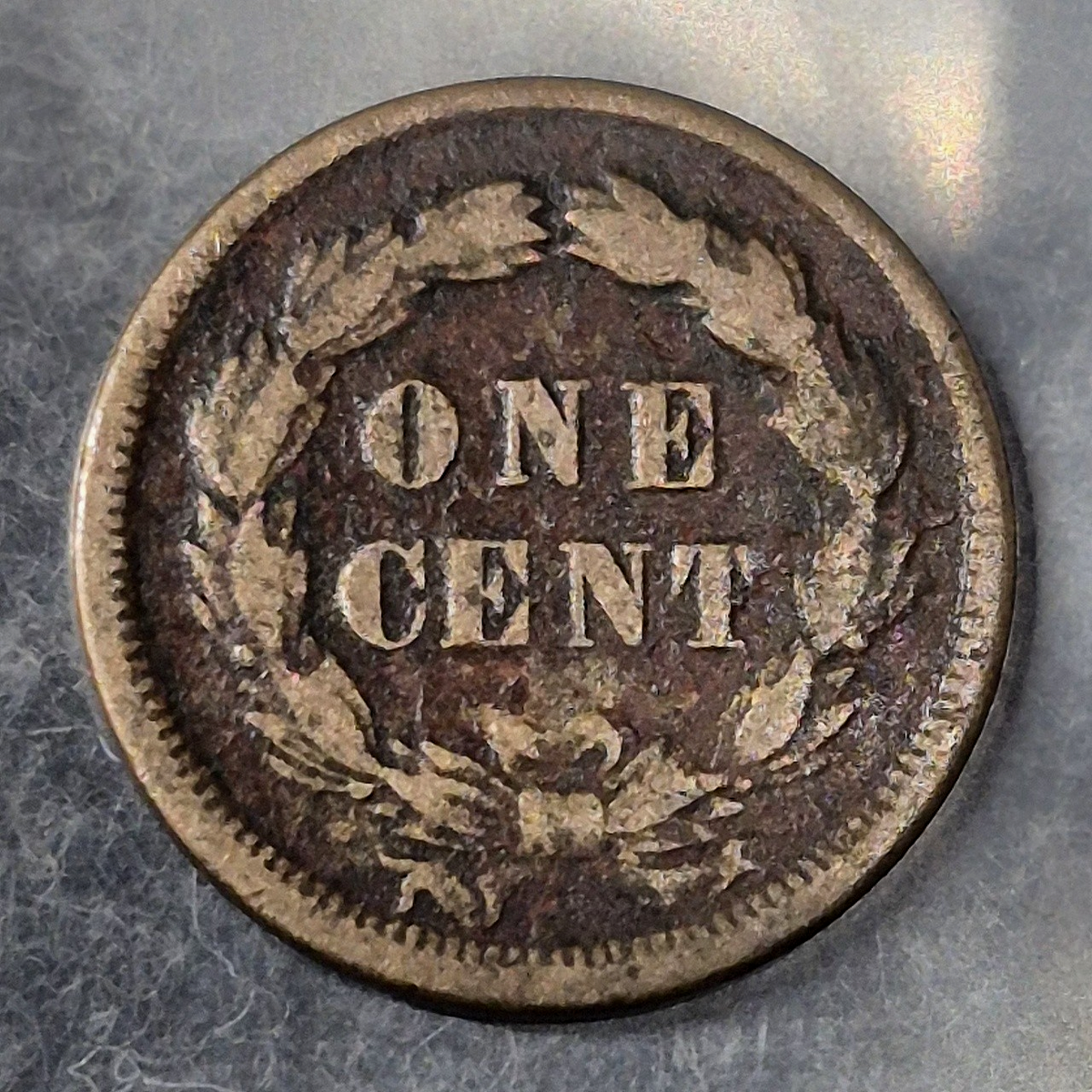 1859 Indian Head Cent Penny 1C G-VG Good-Very Good Copper-Nickel Laurel Wreath