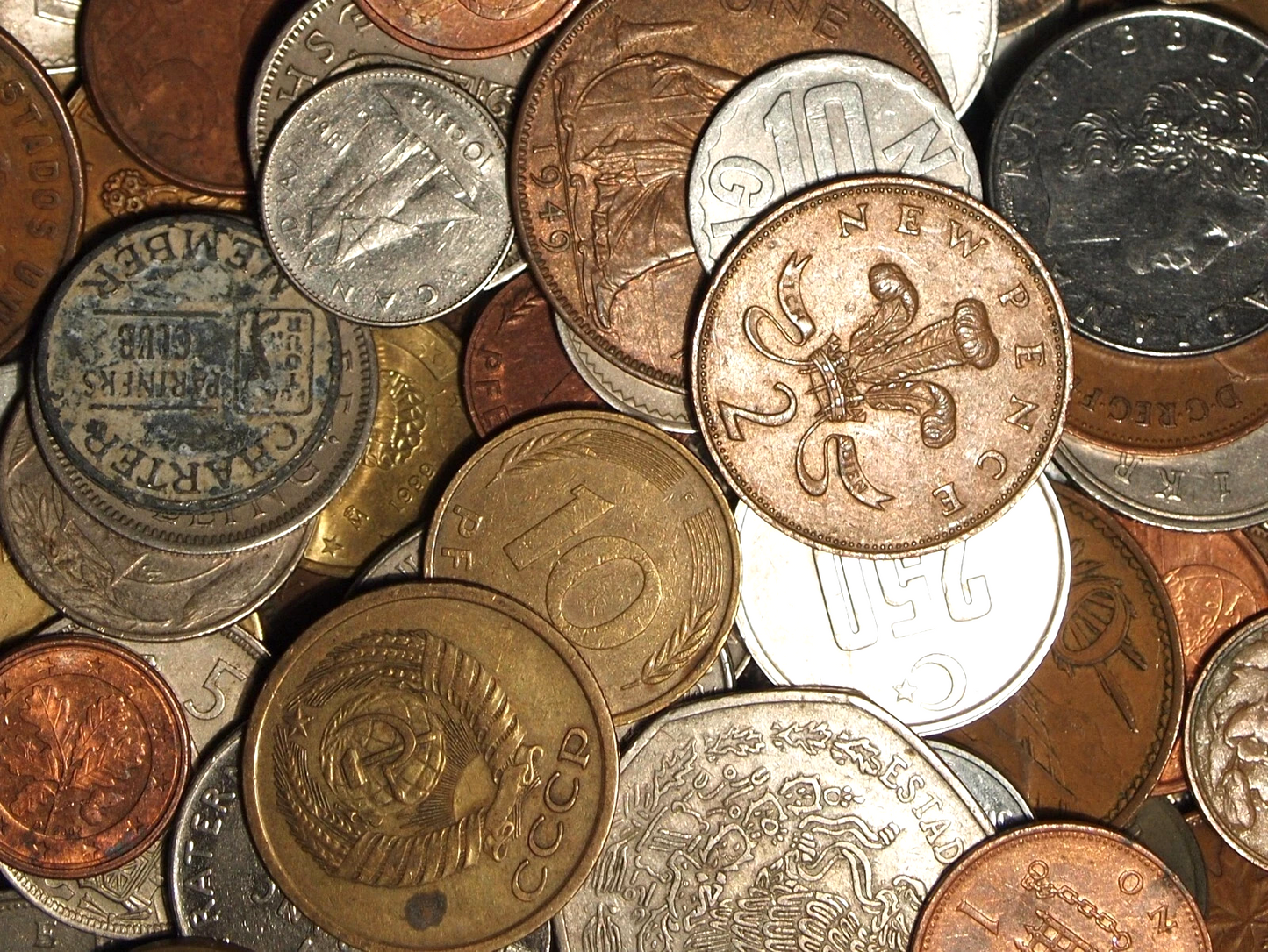 1/2 Pound World Coins Bulk Lot Around The World FOREIGN Coins Instant Collection