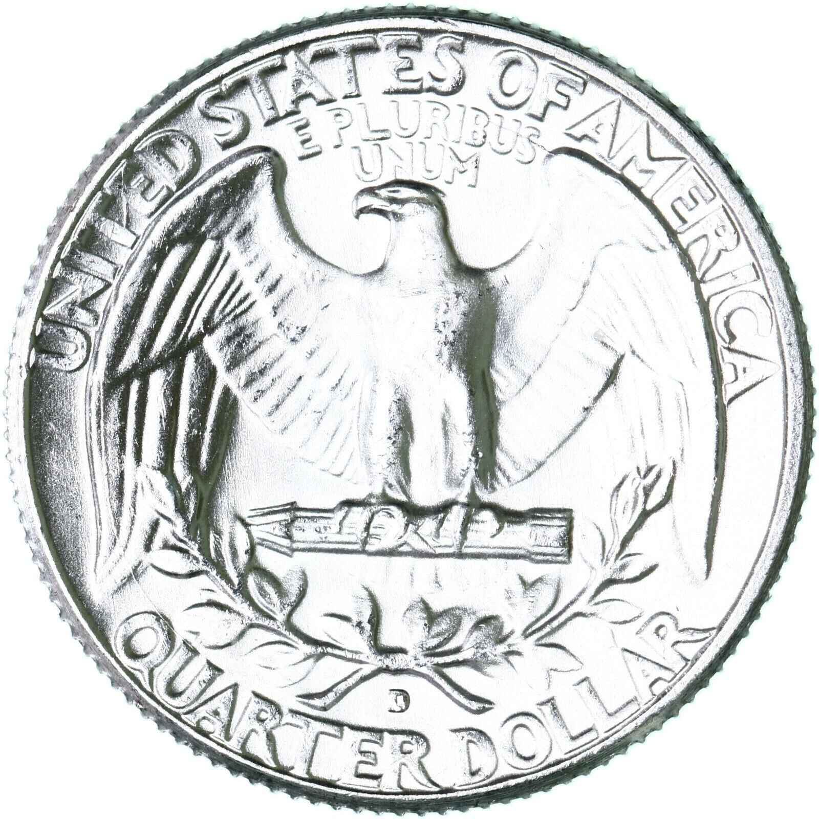 1964 D Washington Quarter BU Uncirculated Mint State 90% Silver 25c US Coin
