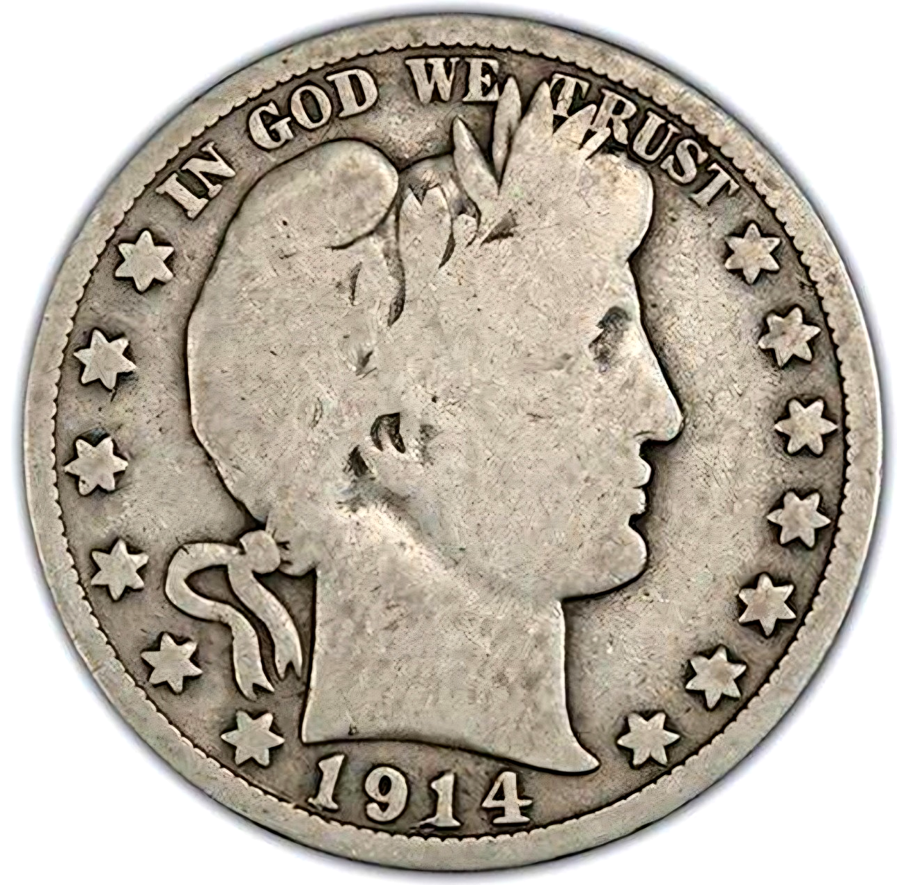 🔥 Barber Half Dollar 90% Silver 50c Average Circulated Good-Very Good Features