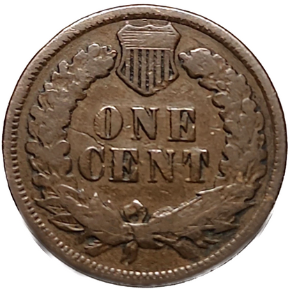 1879 Indian Head Cent Penny Good - Very Good (G-VG) Features Better Date Coin