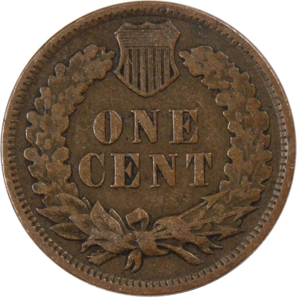 1907 Indian Head Cent Good-Fine (G-F) Average Circulated Condition Bronze Penny