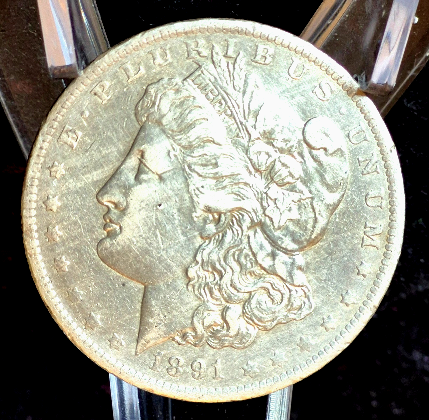 1891-O Morgan Dollar Crisp AU++ Features 90% Silver Premium Date $1 US Coin