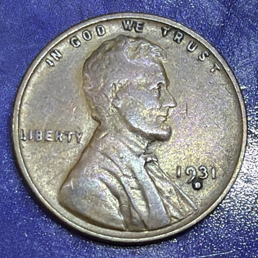 1931-D Lincoln Wheat Cent 1C XF Extremely Fine US Coin Denver