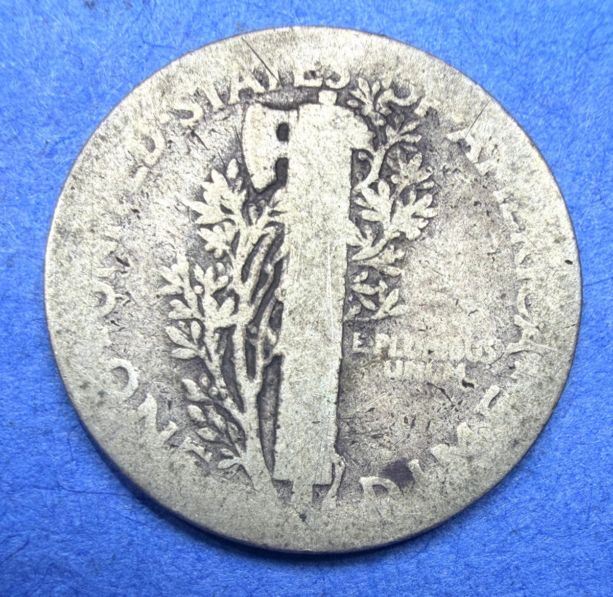 1925 Mercury Dime 10C AG About Good 90% Silver Winged Liberty Head US Coin
