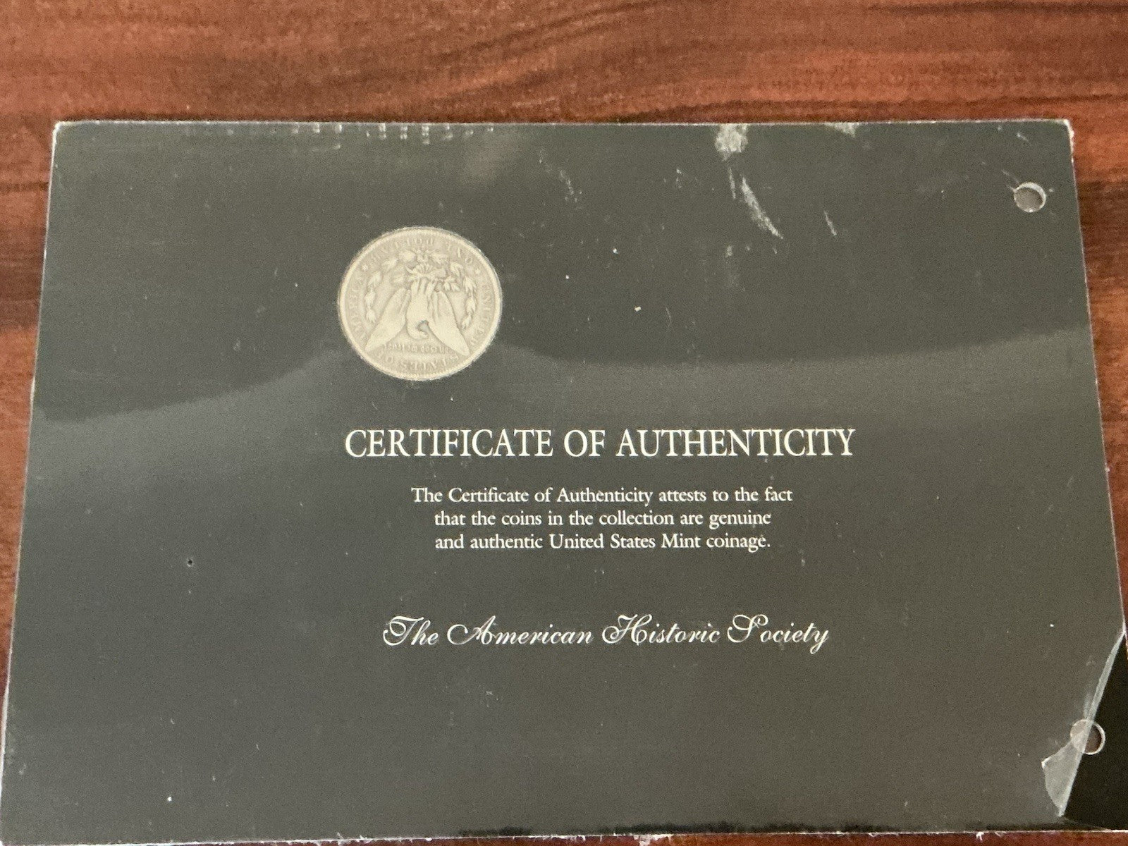 1888-0 The Morgan Silver Dollar Collection 90% Coin American Historical Society