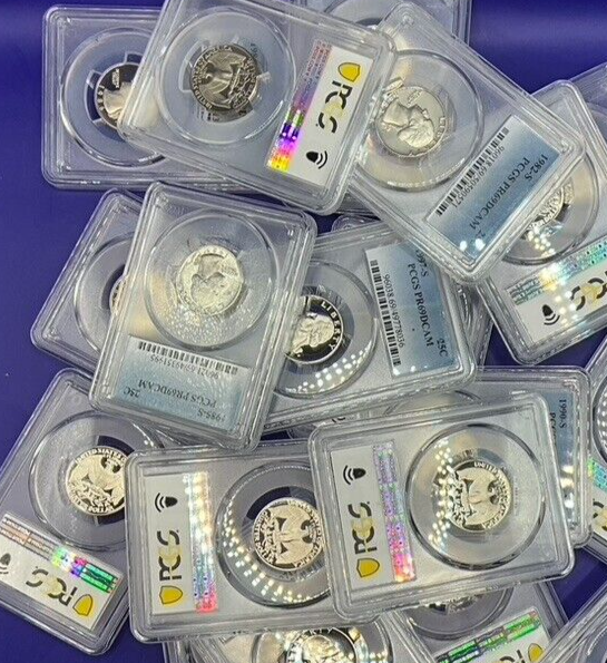 🔥 {LOT OF 20}  - PCGS Graded Washington Quarter PR69DCAM PROOF 25c Coins 🔥