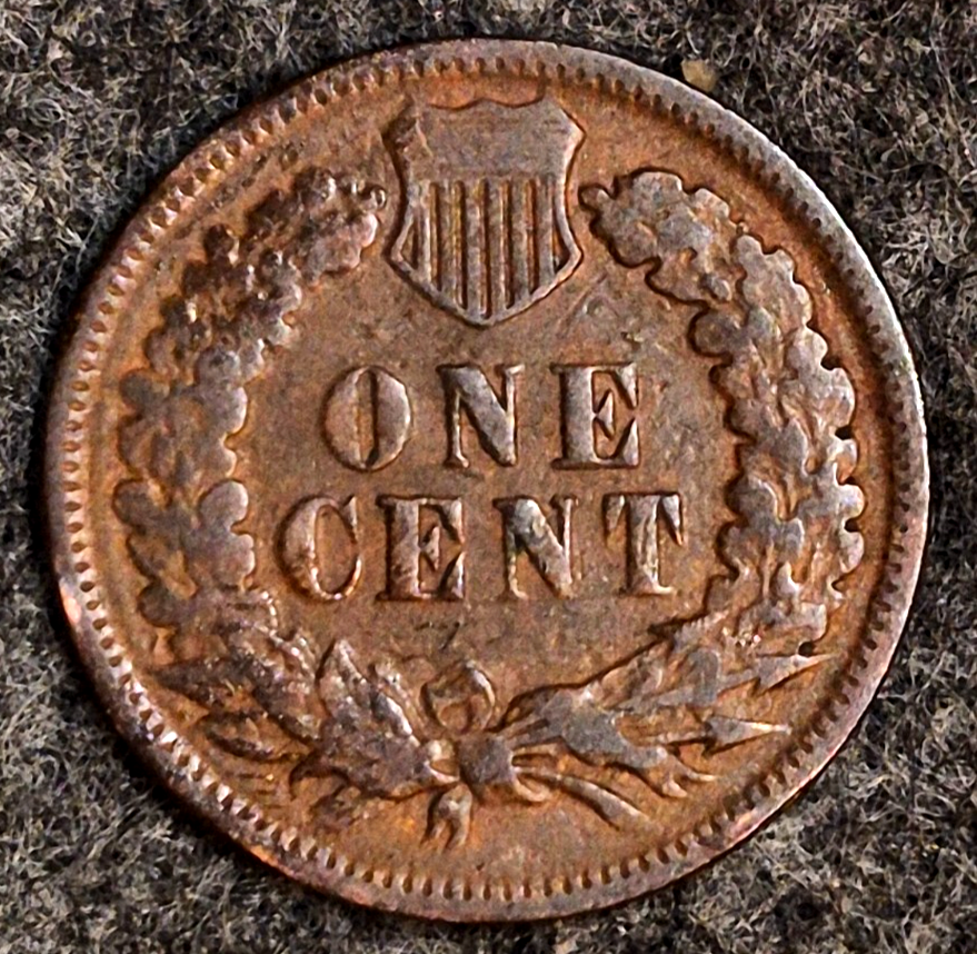 1883 Indian Head Cent Penny VG-F Features Part Liberty, Receive Coin Pictured 1C