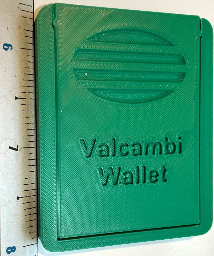 Green Valcambi Wallet Holds 32 SILVER Bars Slide Top INCLUDES 1 Gram Starter Bar