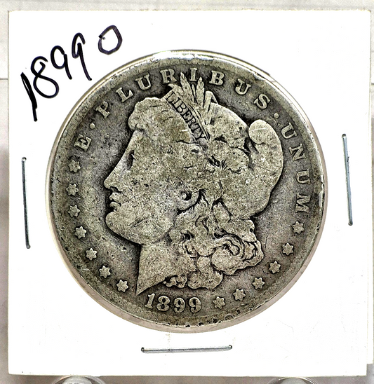 1899-O Morgan 90% Silver Dollar Strong G-VG Features Better Date $1