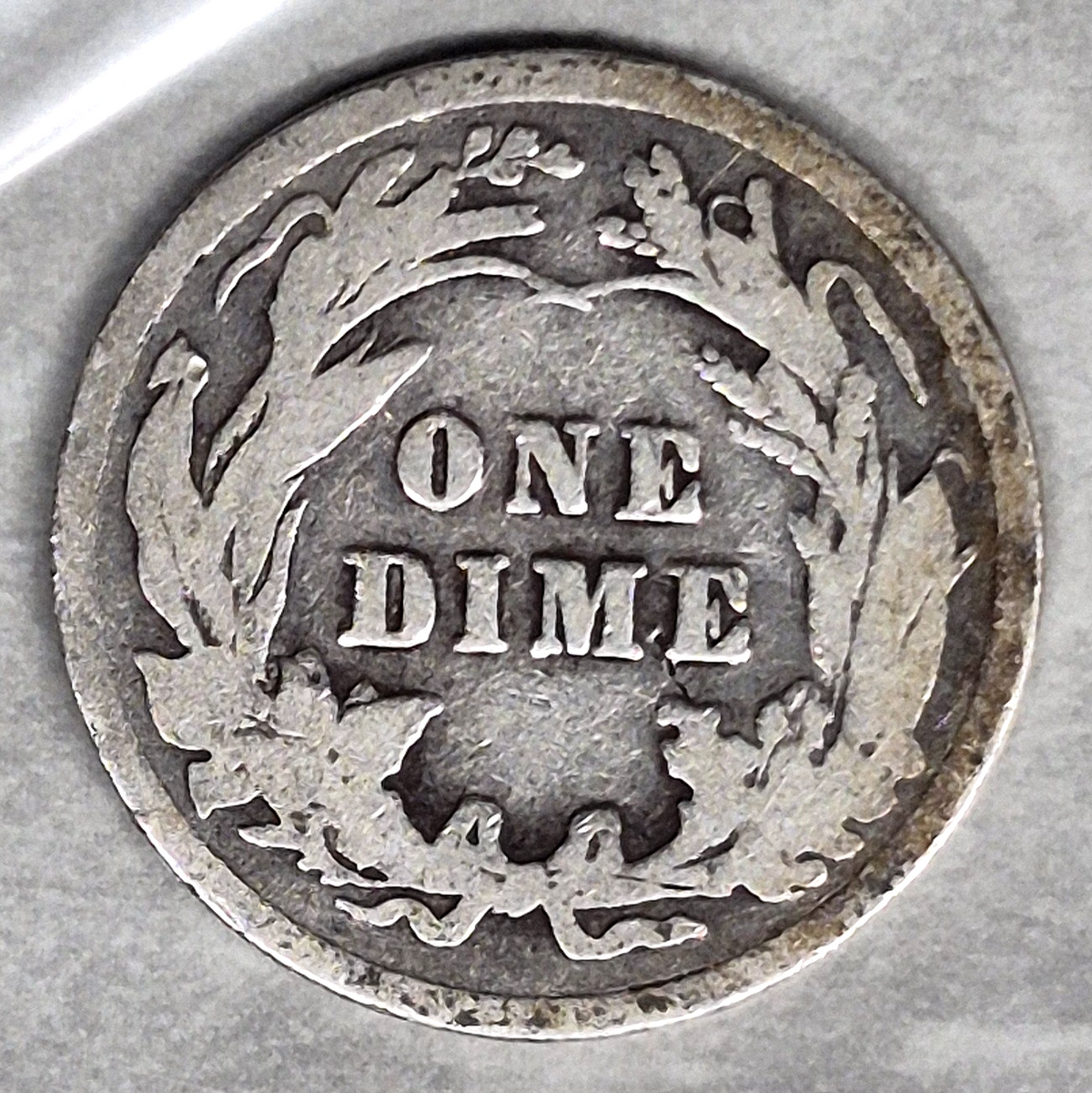 1909 Barber Dime 10C 90% Silver Philadelphia Mint Liberty Head Coin Good