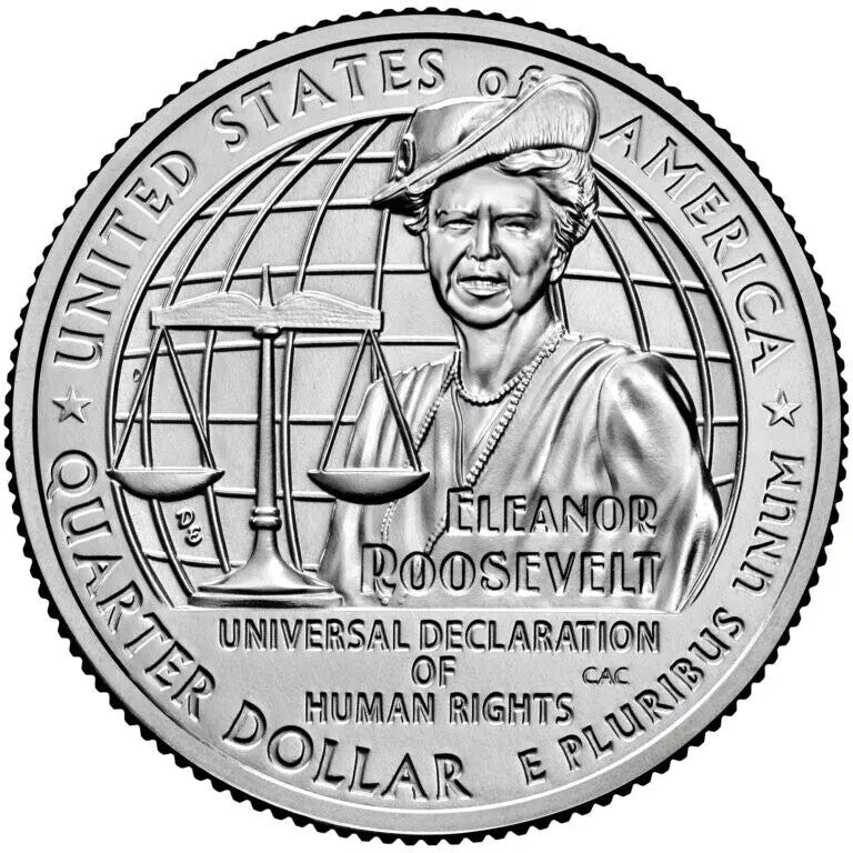 2023 P&D Eleanor Roosevelt American Women Quarters 2 Coin Set GEM BU 