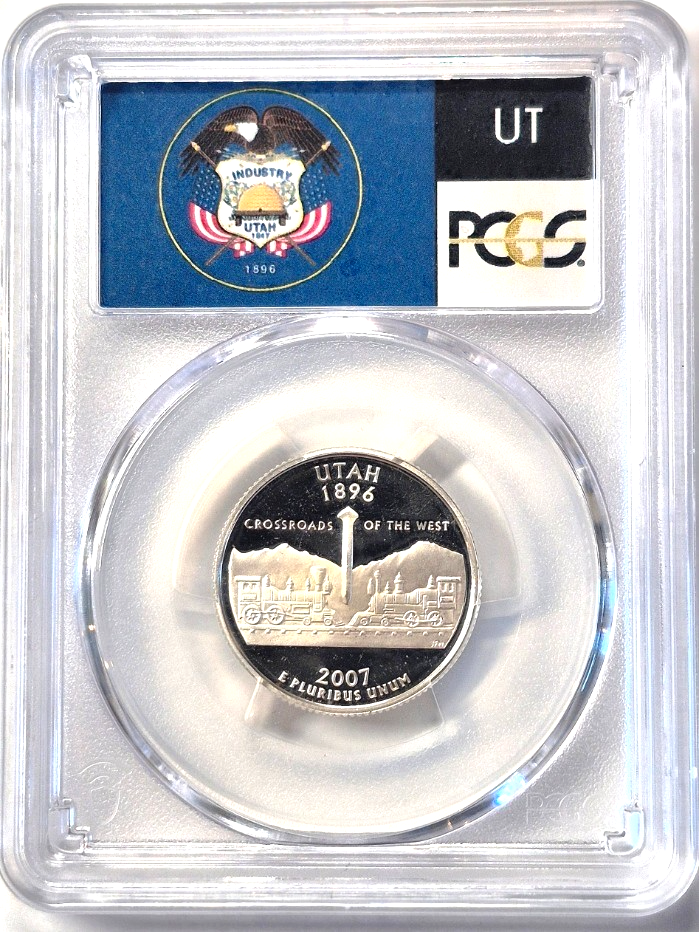 2007 S State Quarter Set 90% Silver PCGS High Graded PR69DCAM (MT/WA/ID/WY/UT)